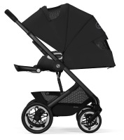 Коляска 2 в 1 Cybex Talos S Lux шасси BLK (с дождевиком), Moon Black (Черный) - вид 11 миниатюра