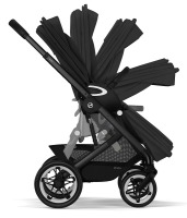 Коляска 2 в 1 Cybex Talos S Lux шасси BLK (с дождевиком), Moon Black (Черный) - вид 17 миниатюра