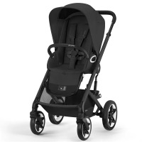 Коляска 2 в 1 Cybex Talos S Lux шасси BLK (с дождевиком), Moon Black (Черный) - вид 1 миниатюра