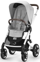 Коляска 2 в 1 Cybex Talos S Lux шасси SLV (с дождевиком), Lava Grey (Серый) - вид 1 миниатюра