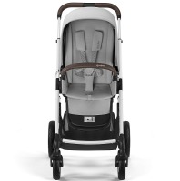 Коляска прогулочная Cybex Talos S Lux шасси SLV (с дождевиком), Lava Grey (Серый) - вид 3 миниатюра