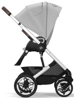 Коляска прогулочная Cybex Talos S Lux шасси SLV (с дождевиком), Lava Grey (Серый) - вид 5 миниатюра