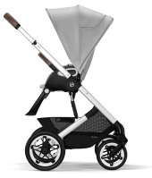 Коляска 2 в 1 Cybex Talos S Lux шасси SLV (с дождевиком), Lava Grey (Серый) - вид 7 миниатюра