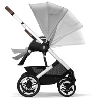 Коляска 2 в 1 Cybex Talos S Lux шасси SLV (с дождевиком), Lava Grey (Серый) - вид 9 миниатюра