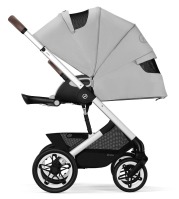 Коляска прогулочная Cybex Talos S Lux шасси SLV (с дождевиком), Lava Grey (Серый) - вид 11 миниатюра