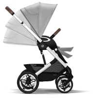 Коляска 2 в 1 Cybex Talos S Lux шасси SLV (с дождевиком), Lava Grey (Серый) - вид 15 миниатюра