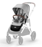 Коляска прогулочная Cybex Gazelle S шасси SLV, Lava Grey / Серый (с корзиной) - вид 1 миниатюра