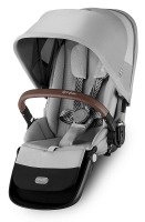 Коляска прогулочная Cybex Gazelle S шасси SLV, Lava Grey / Серый (с корзиной) - вид 5 миниатюра