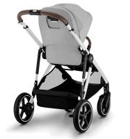 Коляска прогулочная Cybex Gazelle S шасси SLV, Lava Grey / Серый (с корзиной) - вид 7 миниатюра