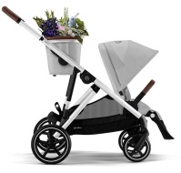 Коляска прогулочная Cybex Gazelle S шасси SLV, Lava Grey / Серый (с корзиной) - вид 17 миниатюра