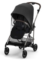 Коляска прогулочная Cybex Melio (с дождевиком), Magic Black (Черный) - вид 1 миниатюра