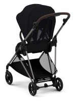 Коляска прогулочная Cybex Melio (с дождевиком), Magic Black (Черный) - вид 7 миниатюра