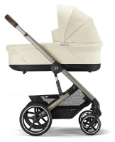 Люлька для коляски Cybex Balios S Lux New 2024 (с дождевиком), Seashell Beige (Бежевый) - вид 7 миниатюра