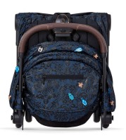 Коляска прогулочная Cybex Coya шасси Rose Gold, FE Jewels of Nature (Синий с принтом) - вид 11 миниатюра