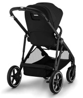 Коляска прогулочная Cybex Gazelle S шасси BLK, Moon Black / Черный (с корзиной и дождевиком) - вид 5 миниатюра