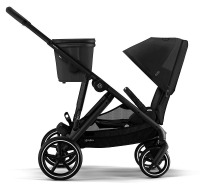 Коляска прогулочная Cybex Gazelle S шасси BLK, Moon Black / Черный (с корзиной и дождевиком) - вид 7 миниатюра