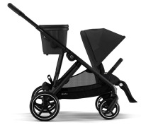 Коляска прогулочная Cybex Gazelle S шасси BLK, Moon Black / Черный (с корзиной и дождевиком) - вид 9 миниатюра