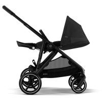 Коляска прогулочная Cybex Gazelle S шасси BLK, Moon Black / Черный (с корзиной и дождевиком) - вид 11 миниатюра