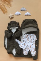 Конверт с капюшоном Argo Baby Teddy, Хаки - вид 3 миниатюра