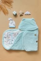 Конверт с капюшоном Argo Baby Teddy, Мятный - вид 1 миниатюра