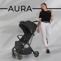 Прогулочная коляска Sweet Baby Aura, Black (Черный) - вид 1 миниатюра