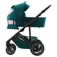 Коляска 3 в 1 Britax Roemer Smile 5Z, Atlantic Green (Темно-зеленый) + Автокресло Baby-Safe Core, Space Black (Черный) - вид 4 миниатюра