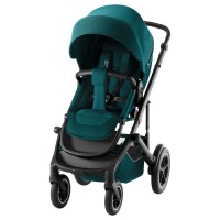 Коляска 3 в 1 Britax Roemer Smile 5Z, Atlantic Green (Темно-зеленый) + Автокресло Baby-Safe Core, Space Black (Черный) - вид 6 миниатюра