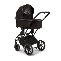 Коляска 2 в 1 Moon Piu 2024, Black / шасси Matt Black (633) - вид 1 миниатюра