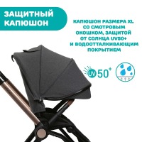 Коляска 2 в 1 Chicco Mysa, Black Satin (Черный) - вид 13 миниатюра