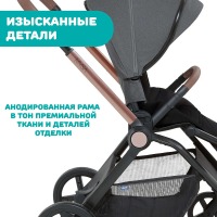 Коляска прогулочная Chicco Mysa, Black Satin (Черный) - вид 15 миниатюра