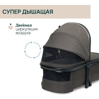 Коляска 2 в 1 Chicco Mysa, Bronze Lizard Re Lux (Коричневый) - вид 33 миниатюра