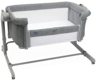 Детская приставная кроватка Chicco Next2Me Magic Evo, Dark Grey (Темно-серый) - вид 1 миниатюра