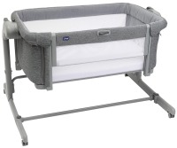 Детская приставная кроватка Chicco Next2Me Magic Evo, Dark Grey (Темно-серый) - вид 1 миниатюра