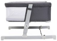 Детская приставная кроватка для двойни Chicco Next2Me Twin, Magnet Grey (Темно-серый) - вид 9 миниатюра