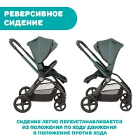 Коляска прогулочная Chicco Mysa, Jade Green (Зеленый) - вид 5 миниатюра