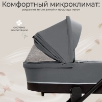 Коляска 2 в 1 Sweet Baby Cupola, Slate Grey (Серый) - вид 7 миниатюра