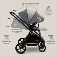 Коляска 2 в 1 Sweet Baby Cupola, Slate Grey (Серый) - вид 11 миниатюра