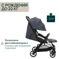 Коляска прогулочная Chicco XPlus, Dark Shadow (Серый) - вид 9 миниатюра