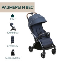 Коляска прогулочная Chicco XPlus, Radiant Blue (Синий) - вид 5 миниатюра