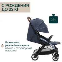 Коляска прогулочная Chicco XPlus, Radiant Blue (Синий) - вид 9 миниатюра