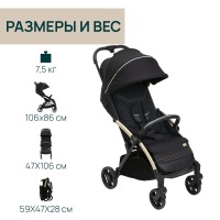 Коляска прогулочная Chicco XPlus, Black Re Lux (Черный) - вид 5 миниатюра