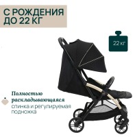 Коляска прогулочная Chicco XPlus, Black Re Lux (Черный) - вид 9 миниатюра