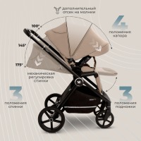 Коляска 2 в 1 Sweet Baby Cupola, Almond Beige (Бежевый) - вид 11 миниатюра