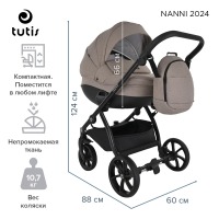 Коляска 2 в 1 Tutis Nanni 7, Brown (023) - вид 3 миниатюра