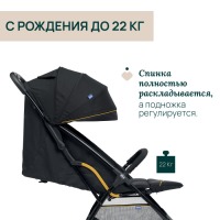 Коляска прогулочная Chicco Glee, Uneven Black (Черный) - вид 7 миниатюра