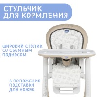 Стульчик для кормления Chicco Polly Progres5, Anthracite (Серый) - вид 5 миниатюра