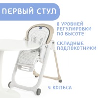 Стульчик для кормления Chicco Polly Progres5, Anthracite (Серый) - вид 7 миниатюра