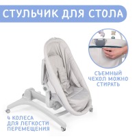 Кроватка-стульчик Chicco Baby Hug, Aquarelle (Бирюзовый) - вид 9 миниатюра