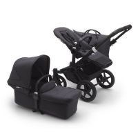 Коляска для погодок Bugaboo Donkey 3 Duo Complete Mineral шасси Black, Washed Black (Графит) - вид 9 миниатюра