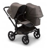 Коляска для погодок Bugaboo Donkey 3 Duo Complete Mineral шасси Black, Taupe (Дымчатый кварц) - вид 1 миниатюра